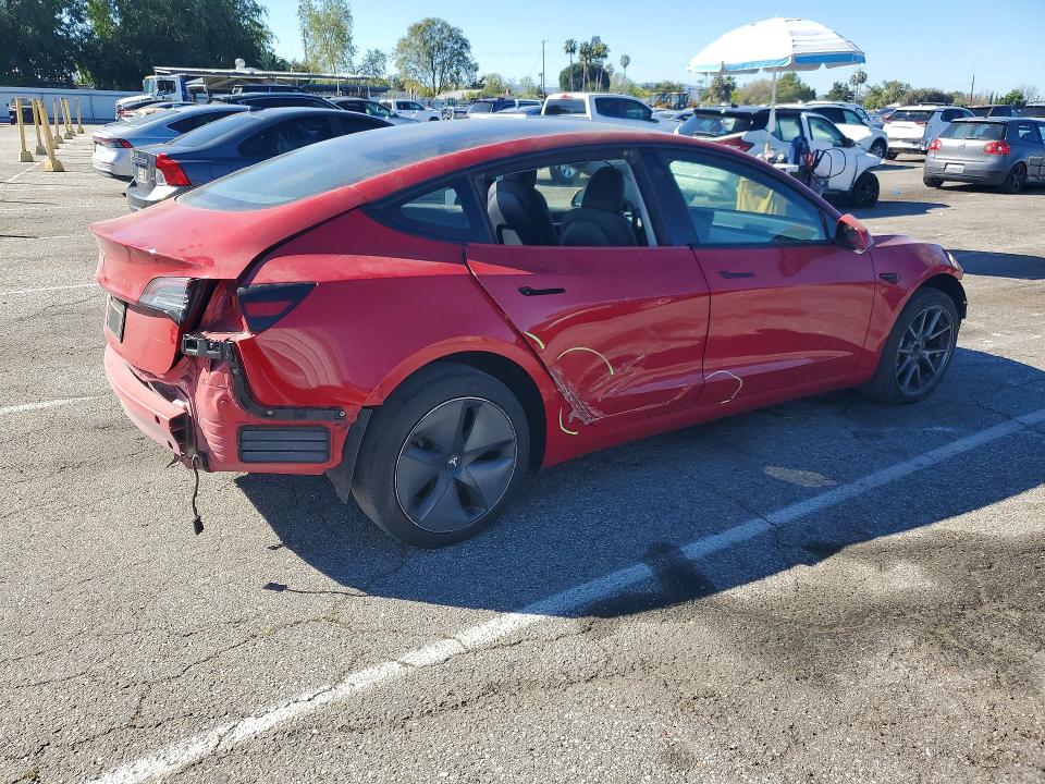 2023 Tesla Model 3 მანქანა იყიდება აუქციონზე, vin: 5YJ3E1EA7PF437043, აუქციონის ნომერი: 77177985