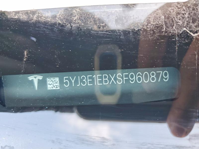Продаж на аукціоні авто 2025 Tesla Model 3, vin: 5YJ3E1EBXSF960879, номер лоту: 47005416