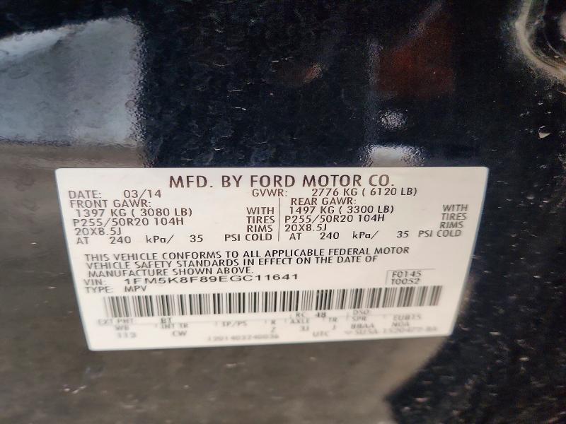 Aukcja sprzedaży 2014 Ford Explorer, vin: 1FM5K8F89EGC11641, numer aukcji: 47060126