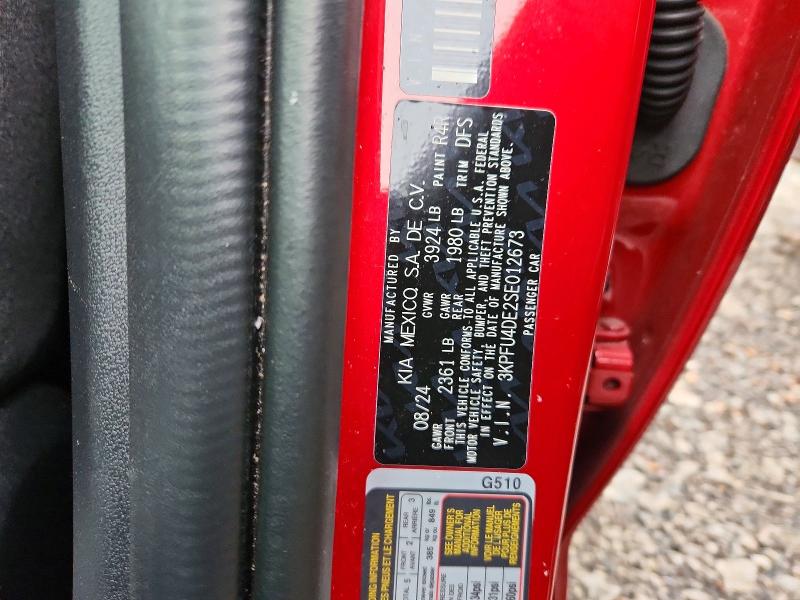 Aukcja sprzedaży 2025 Kia K4, vin: 3KPFU4DE2SE012673, numer aukcji: 79462635