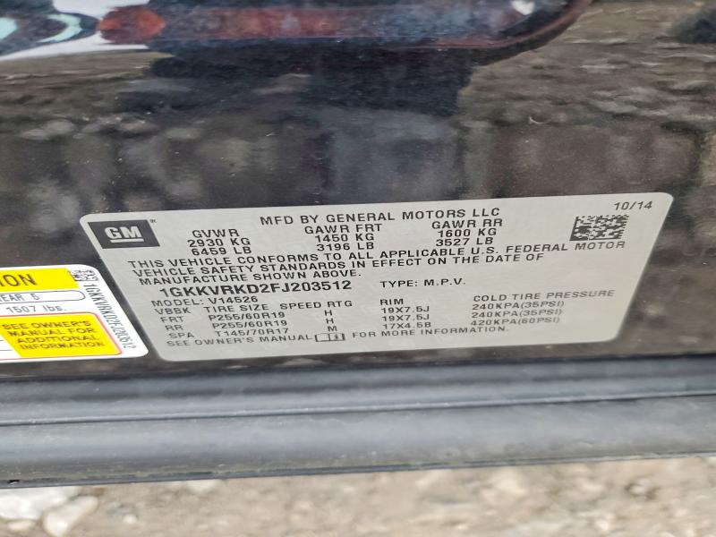 Продажа на аукционе авто 2015 Gmc Acadia, vin: 1GKKVRKD2FJ203512, номер лота: 41690746