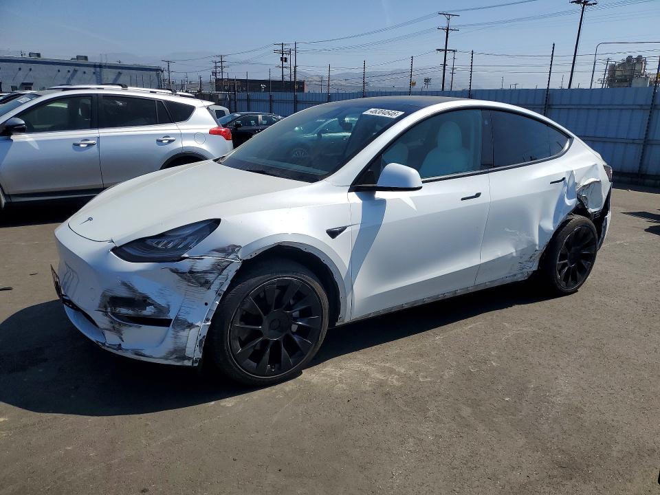 46304646 :رقم المزاد ، 5YJYGDEE7MF202691 vin ، 2021 Tesla Model Y مزاد بيع
