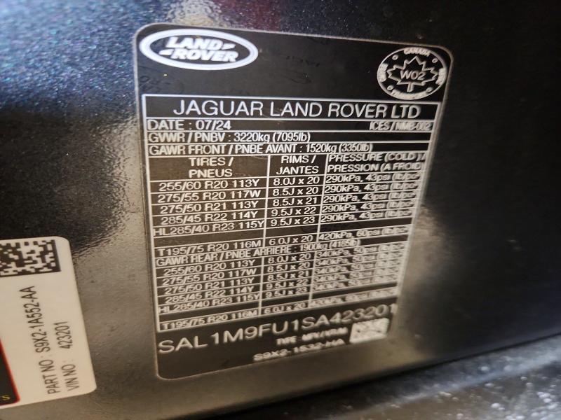 Aukcja sprzedaży 2025 Land Rover Range Rover Sport, vin: SAL1M9FU1SA423201, numer aukcji: 78672355