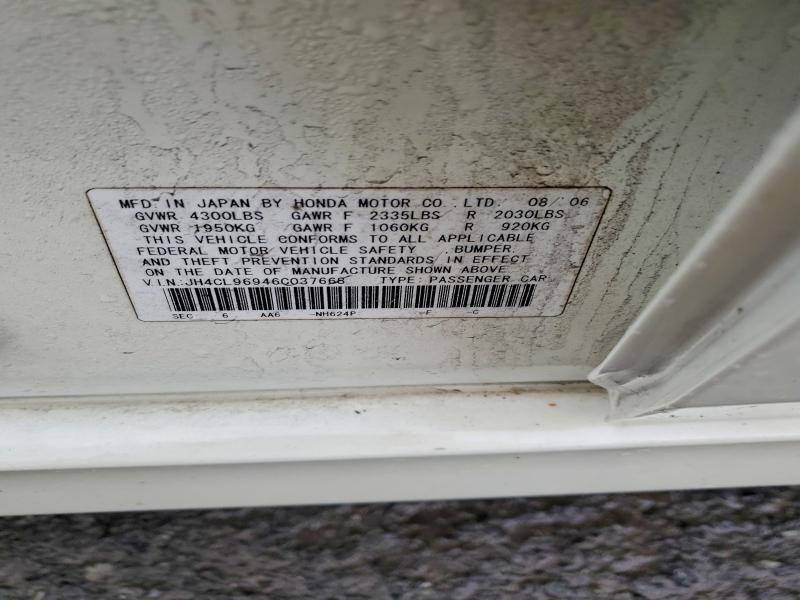 Продаж на аукціоні авто 2006 Acura Tsx, vin: JH4CL96946C037668, номер лоту: 45860406