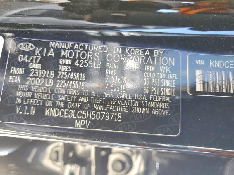 47781226 :رقم المزاد ، KNDCE3LC5H5079718 vin ، 2017 Kia Niro مزاد بيع
