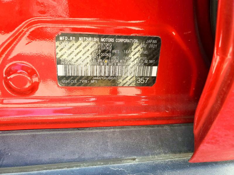 Продаж на аукціоні авто 2021 Mitsubishi Outlander Sport, vin: JA4APUAU8MU028596, номер лоту: 47536096