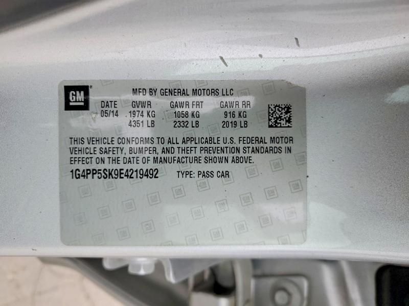 Продажа на аукционе авто 2014 Buick Verano, vin: 1G4PP5SK9E4219492, номер лота: 46284906