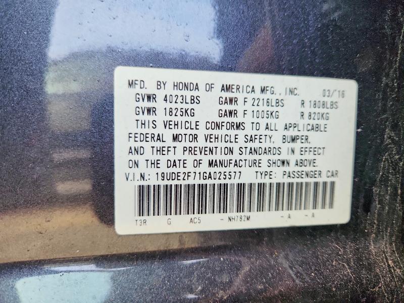 Aukcja sprzedaży 2016 Acura Ilx, vin: 19UDE2F71GA025577, numer aukcji: 47656936