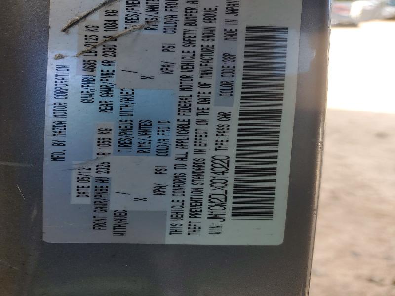 Aukcja sprzedaży 2012 Mazda 5, vin: JM1CW2DLXC0140220, numer aukcji: 47879066