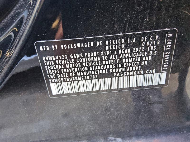 Продажа на аукционе авто 2019 Volkswagen Jetta, vin: 3VWC57BU4KM220763, номер лота: 78843635
