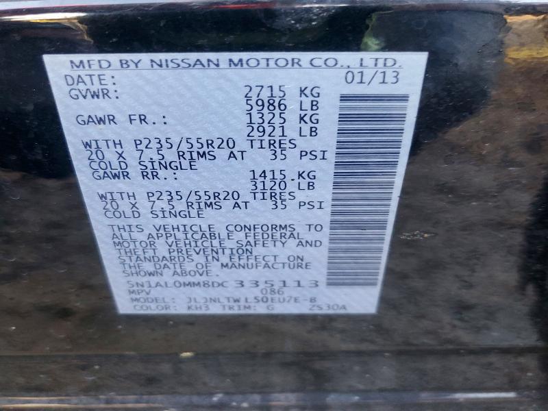 Продаж на аукціоні авто 2013 Infiniti Jx35, vin: 5N1AL0MM8DC335113, номер лоту: 79693965