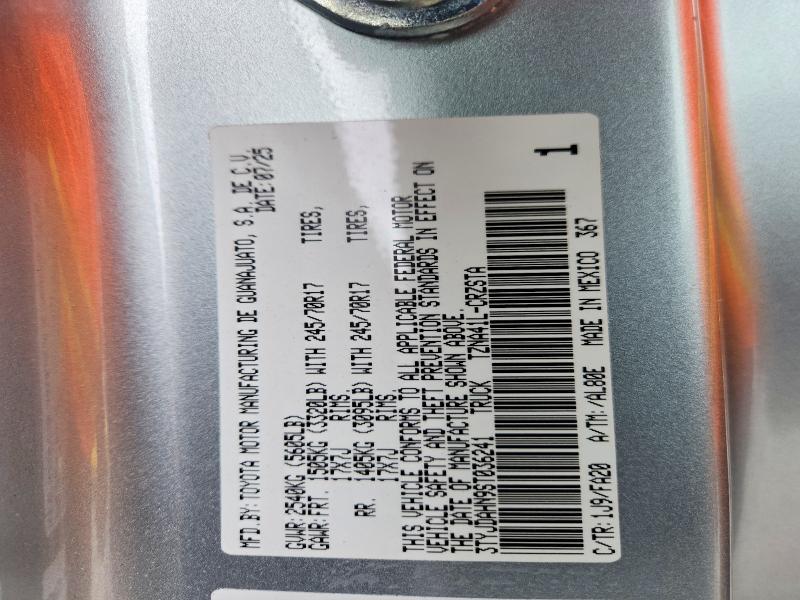Продаж на аукціоні авто 2025 Toyota Tacoma, vin: 3TYJDAHN9ST036241, номер лоту: 47973576