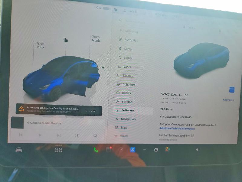 Aukcja sprzedaży 2022 Tesla Model Y, vin: 7SAYGDEE9NF431460, numer aukcji: 79784345