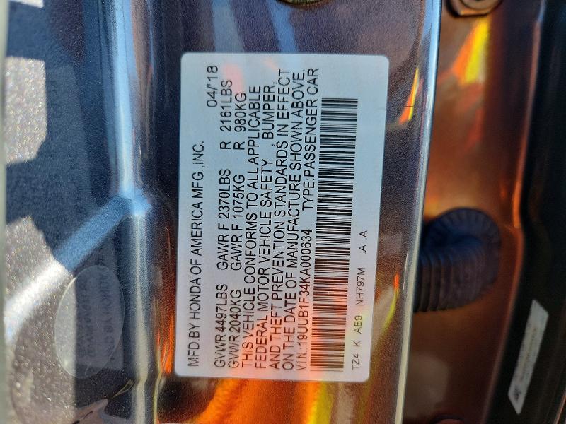Продажа на аукционе авто 2019 Acura Tlx, vin: 19UUB1F34KA000634, номер лота: 47703266