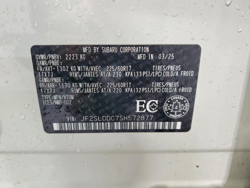 Aukcja sprzedaży 2025 Subaru Forester, vin: JF2SLDDC7SH572877, numer aukcji: 46762606