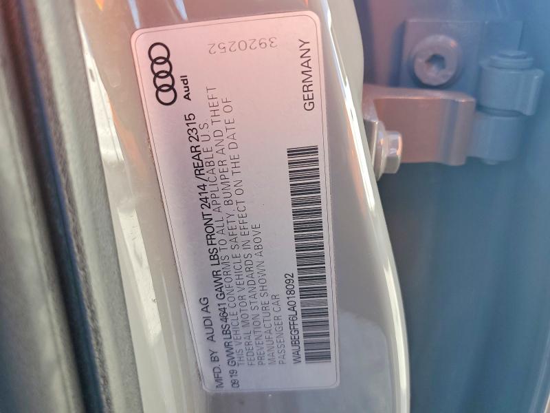 Продажа на аукционе авто 2020 Audi A3, vin: WAUBEGFF6LA018092, номер лота: 46069366
