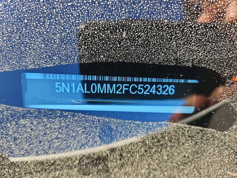 Продаж на аукціоні авто 2015 Infiniti Qx60, vin: 5N1AL0MM2FC524326, номер лоту: 45703766