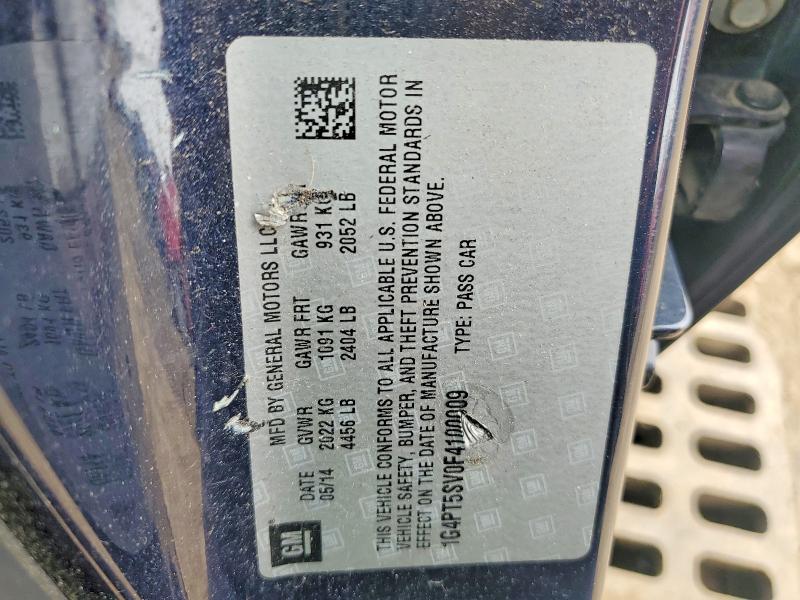 79435995 :رقم المزاد ، 1G4PT5SV0F4100009 vin ، 2015 Buick Verano مزاد بيع