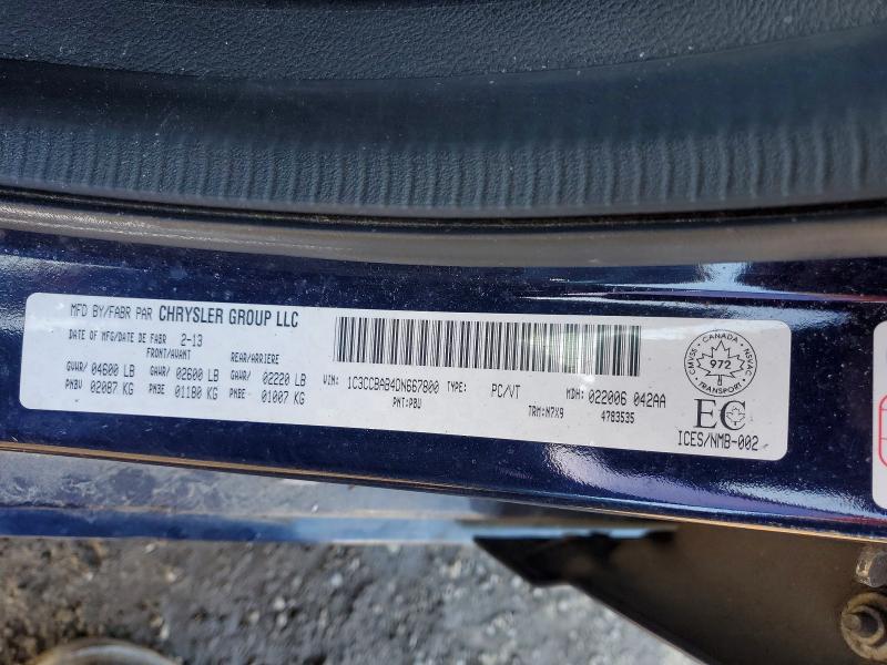 79064875 :رقم المزاد ، 1C3CCBAB4DN667800 vin ، 2013 Chrysler 200 مزاد بيع