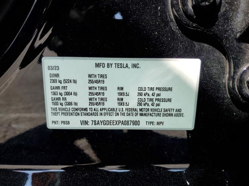 Aukcja sprzedaży 2023 Tesla Model Y, vin: 7SAYGDEEXPA087900, numer aukcji: 47286906