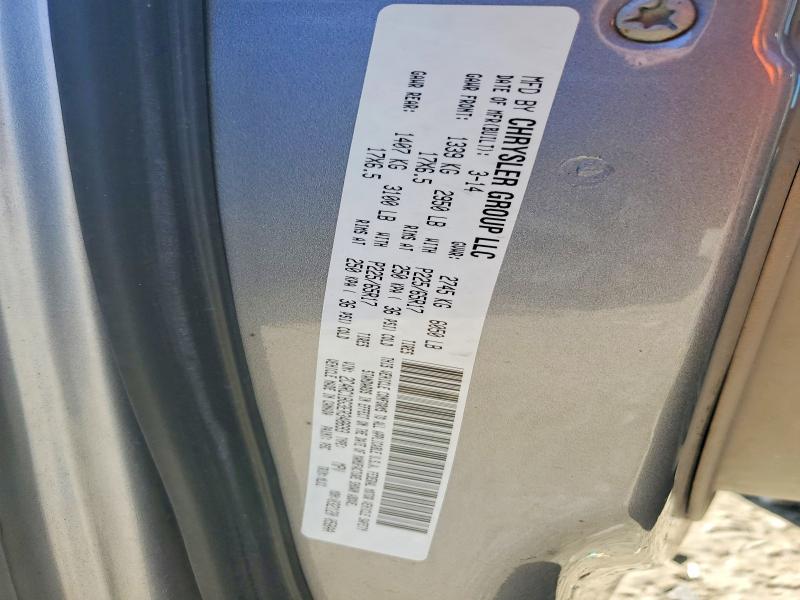 Auction sale of the 2014 Chrysler Town & Country, vin: 2C4RC1BG3ER348693, lot number: 46858346