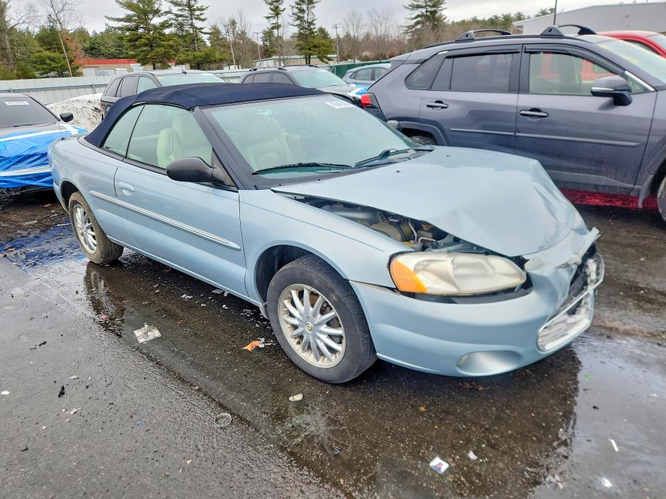 2002 Chrysler Sebring მანქანა იყიდება აუქციონზე, vin: 1C3EL65R72N314990, აუქციონის ნომერი: 45845606