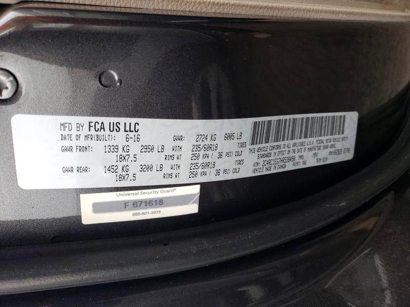 Aukcja sprzedaży 2017 Chrysler Pacifica, vin: 2C4RC1EG7HR538450, numer aukcji: 47023066