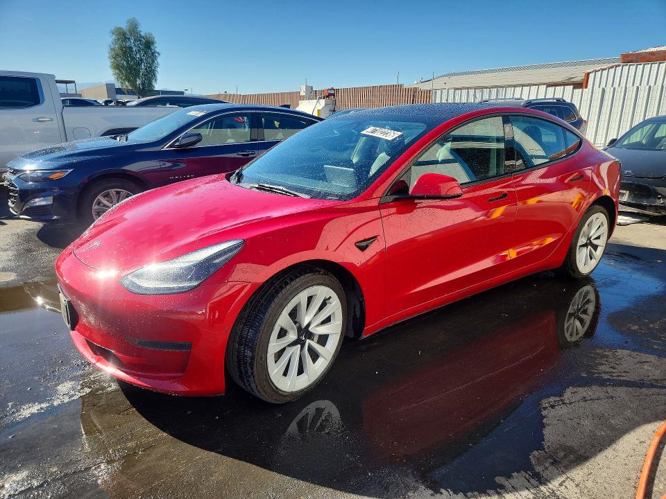Auction sale of the 2022 Tesla Model 3, vin: 5YJ3E1EA9NF369826, lot number: 47102236