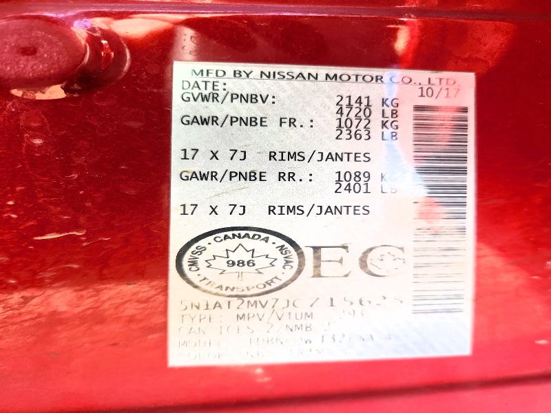 47161816 :رقم المزاد ، 5N1AT2MV7JC715625 vin ، 2018 Nissan Rogue مزاد بيع