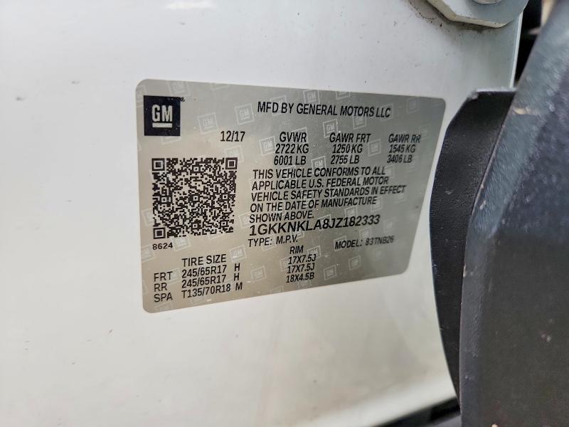 Продажа на аукционе авто 2018 Gmc Acadia, vin: 1GKKNKLA8JZ182333, номер лота: 41710266