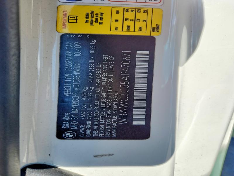 Продаж на аукціоні авто 2010 Bmw 328, vin: WBAWC3C55AP470671, номер лоту: 45920186