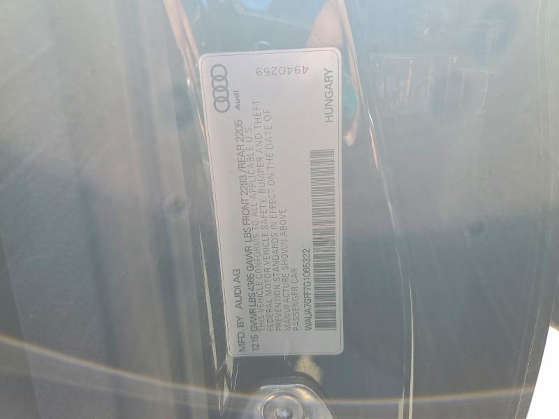 46426536 :رقم المزاد ، WAUA7GFF7G1065322 vin ، 2016 Audi A3 مزاد بيع