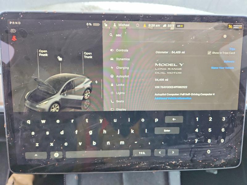 Aukcja sprzedaży 2023 Tesla Model Y, vin: 7SAYGDEE4PF882122, numer aukcji: 47757626