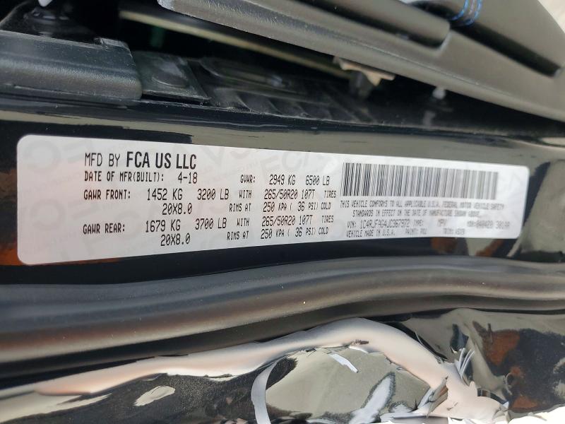 Aukcja sprzedaży 2018 Jeep Grand Cherokee, vin: 1C4RJFAG4JC367972, numer aukcji: 48184056
