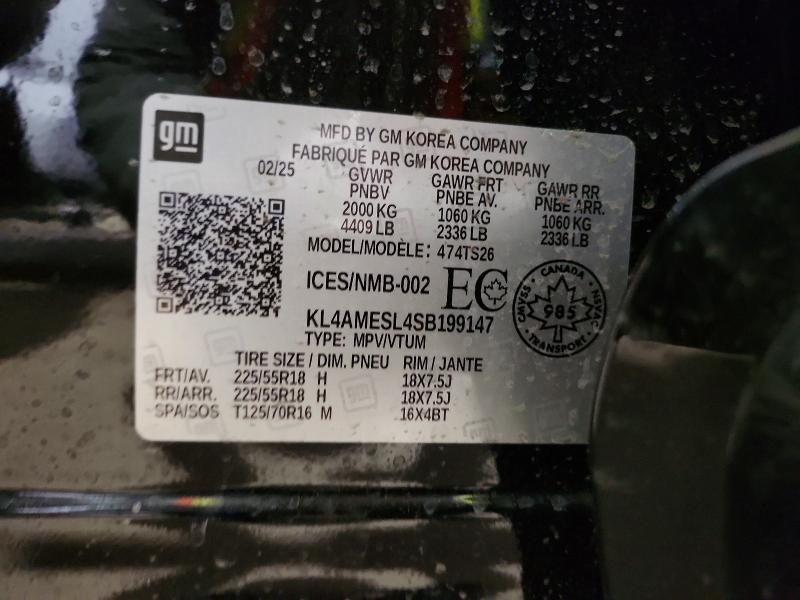 Aukcja sprzedaży 2025 Buick Encore Gx, vin: KL4AMESL4SB199147, numer aukcji: 46139366
