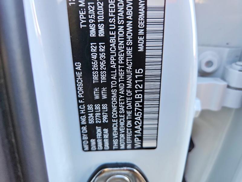 Продажа на аукционе авто 2023 Porsche Macan, vin: WP1AA2A57PLB12115, номер лота: 46831836