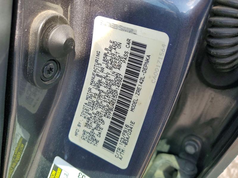 45784406 :رقم المزاد ، 5YFBU4EE5DP145927 vin ، 2013 Toyota Corolla مزاد بيع