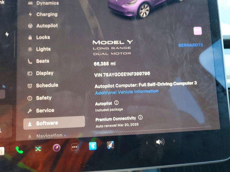 Aukcja sprzedaży 2022 Tesla Model Y, vin: 7SAYGDEE1NF399796, numer aukcji: 79312645