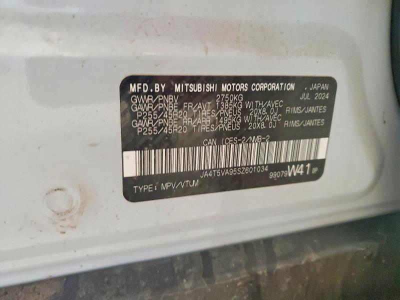 Продаж на аукціоні авто 2025 Mitsubishi Outlander, vin: JA4T5VA95SZ601034, номер лоту: 46300406