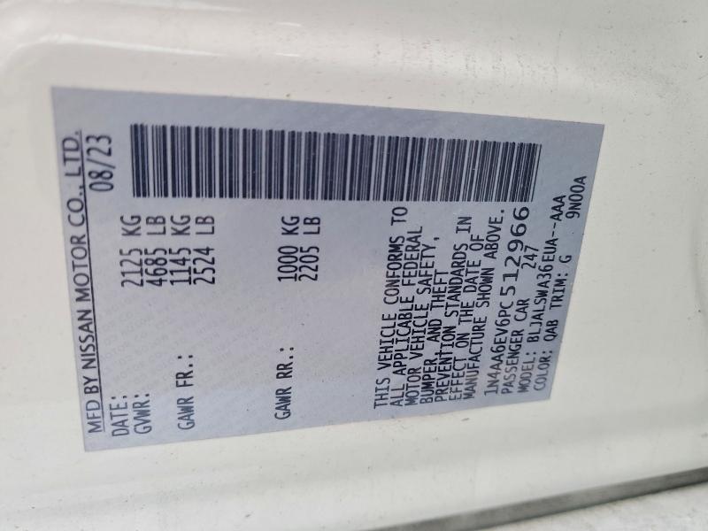 Продаж на аукціоні авто 2023 Nissan Maxima, vin: 1N4AA6EV6PC512966, номер лоту: 79207955