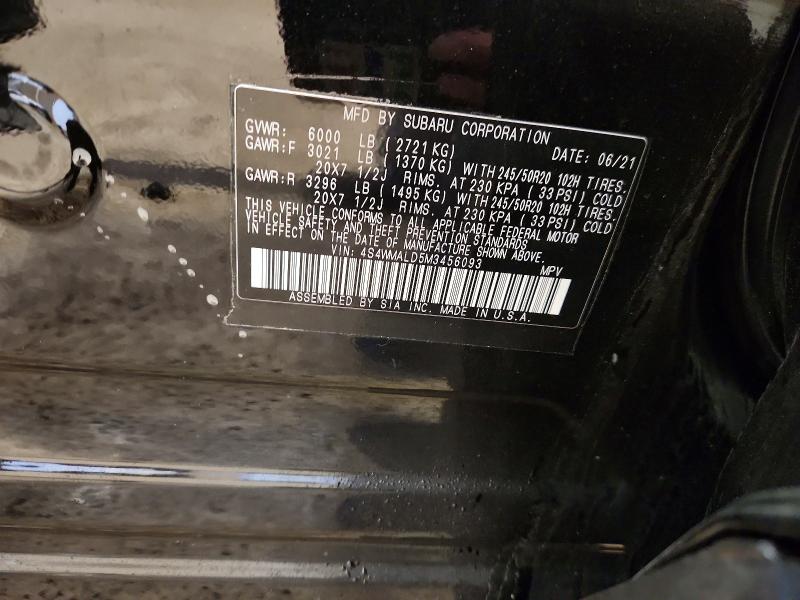 Aukcja sprzedaży 2021 Subaru Ascent, vin: 4S4WMALD5M3456093, numer aukcji: 79394865