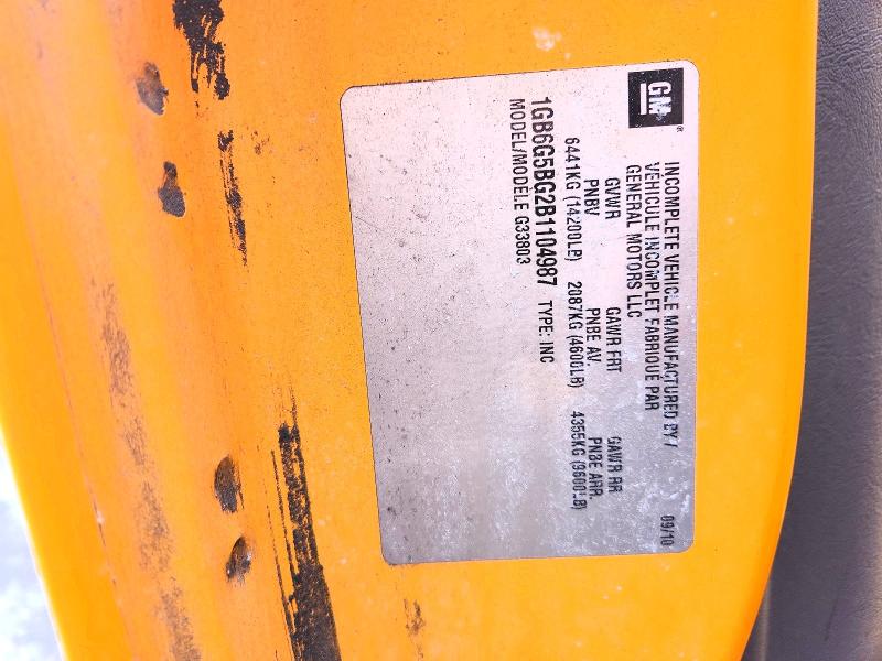 2011 Thomas School Bus მანქანა იყიდება აუქციონზე, vin: 1GB6G5BG2B1104987, აუქციონის ნომერი: 75971605