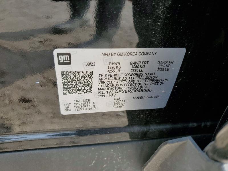 41832906 :رقم المزاد ، KL47LAE26RB048006 vin ، 2024 Buick Envista مزاد بيع