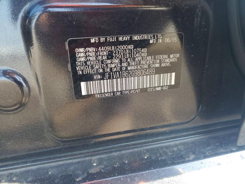 Продаж на аукціоні авто 2016 Subaru Wrx, vin: JF1VA1B62G9806489, номер лоту: 47193206