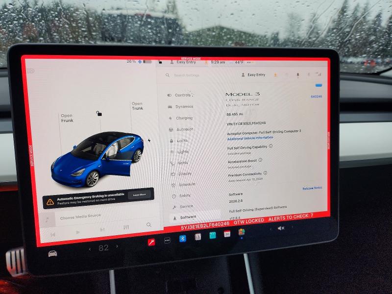 2020 Tesla Model 3 მანქანა იყიდება აუქციონზე, vin: 5YJ3E1EB2LF640246, აუქციონის ნომერი: 46881776