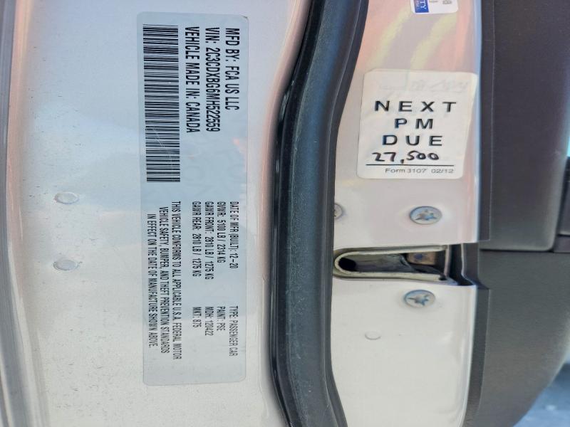 Aukcja sprzedaży 2021 Dodge Charger, vin: 2C3CDXBG6MH522559, numer aukcji: 47971246