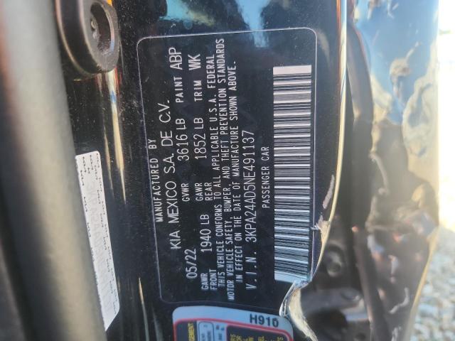 Aukcja sprzedaży 2022 Kia Rio, vin: 3KPA24AD5NE491137, numer aukcji: 46917726
