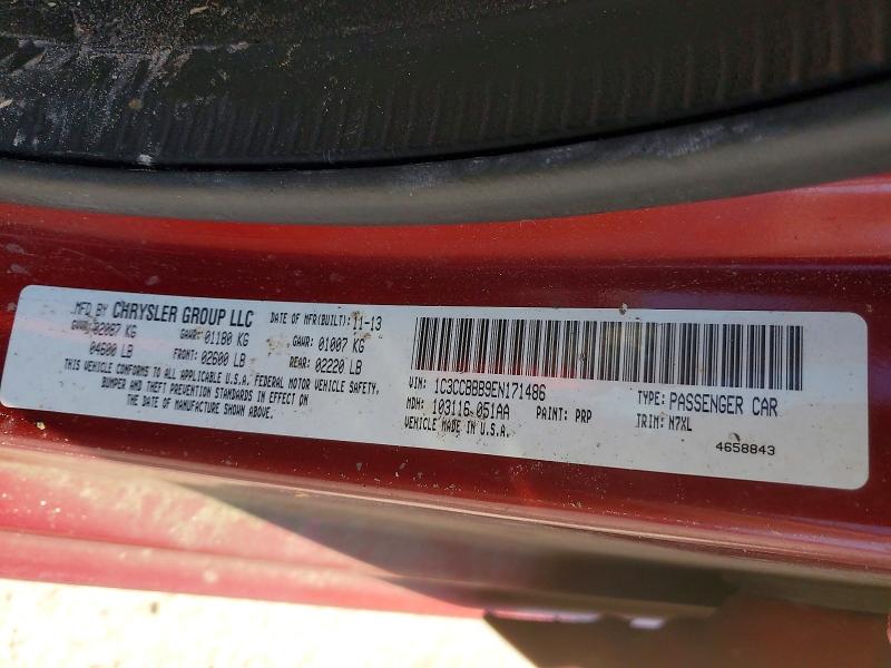 2014 Chrysler 200 მანქანა იყიდება აუქციონზე, vin: 1C3CCBBB9EN171486, აუქციონის ნომერი: 79067805