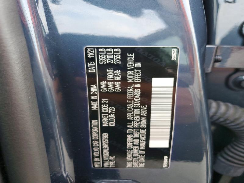 47353066 :رقم المزاد ، LVY062ML9NP257969 vin ، 2022 Volvo S90 مزاد بيع