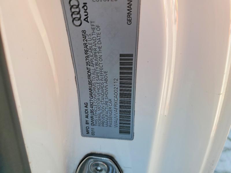 Продаж на аукціоні авто 2012 Audi S5, vin: WAUVVAFRXCA002112, номер лоту: 47367566